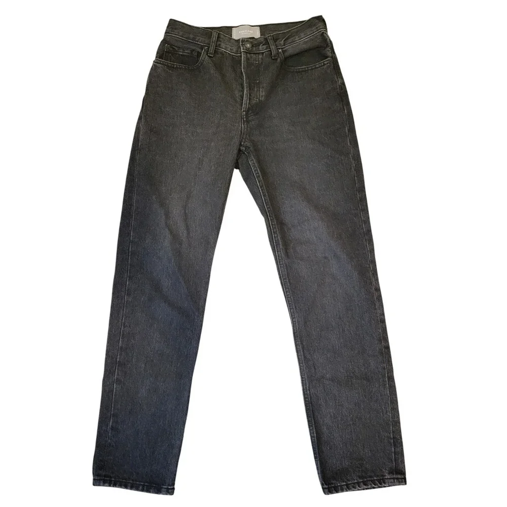 Everlane The‎ Cheeky Jean Womens Washed Black High Rise Button Fly Denim SZ 25